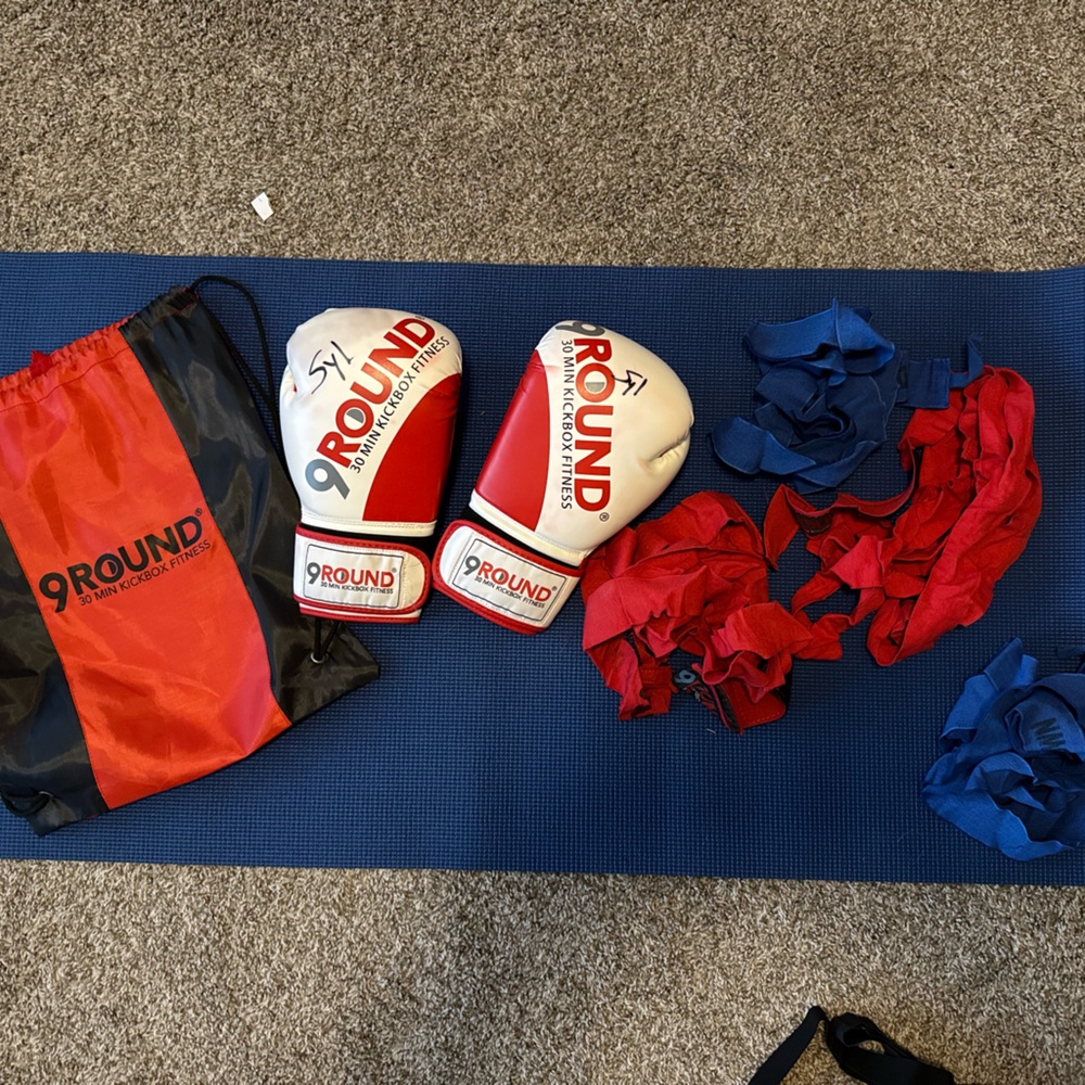 Red and Blue Hand Wraps